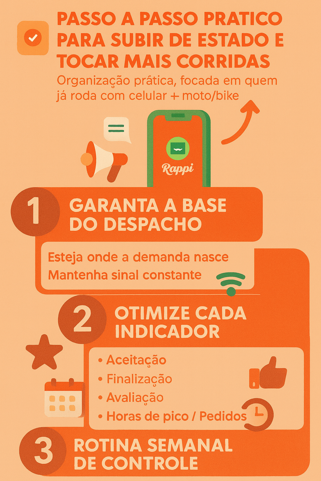 Exemplo de imagem explicativa do Guia Motoboy Pro mostrando interface de aplicativo