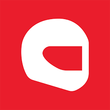 Logotipo do Guia Motoboy Pro - ícone de motocicleta vermelha